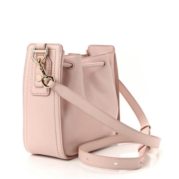 Marc Jacobs Peach Orange Pink Small Leather Mini Bucket/Shoulder Bag - Picture 2 of 16